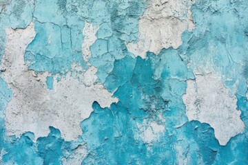 Obraz premium Seasonal background showcasing azure stone surface. Retro styled cement and grainy wall. Pale blue abstract concrete wall aesthetic