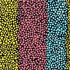 seamless pattern of overlapping transparent dots in a variety of colors