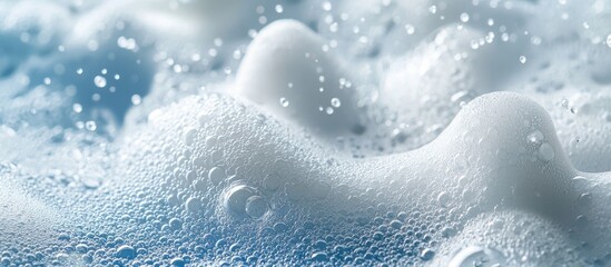 Fototapeta premium Background Of Soap Foam And Water Bubbles Macro