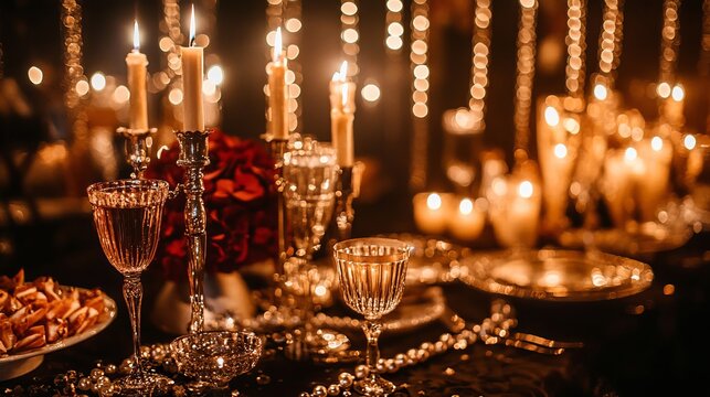 A 1920s Gatsby-inspired theme with flapper dresses, pearls, and a glamorous backdrop. Perfect for a classy Christmas vibe