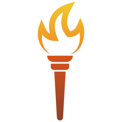 Burning Torch Vector