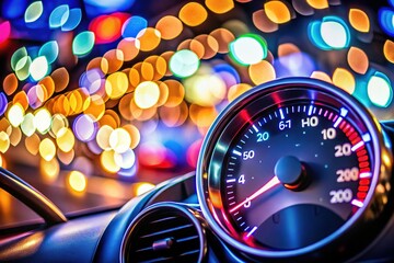 Speedometer Blurred Motion - Car Racing