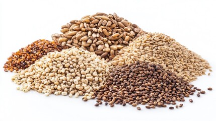 Fototapeta premium Pile Of Various Grains And Seeds