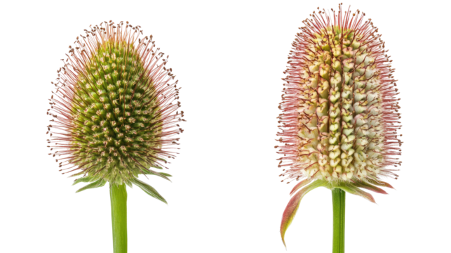 Wild Garden Plants Collection Showcasing Unique Flowering Structures Generative AI