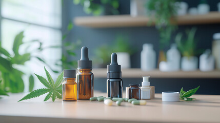 Variety of medical cannabis products