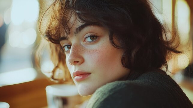 Pensive Introspection: A Portrait of Youth and Contemplation