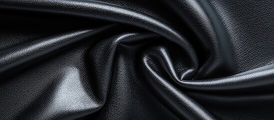 Fototapeta premium Black Synthetic Leatherette