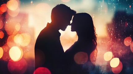 Loving Couple Enjoying a Romantic and Intimate Moment Together