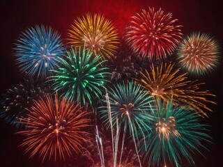 Fototapeta premium fireworks in the sky