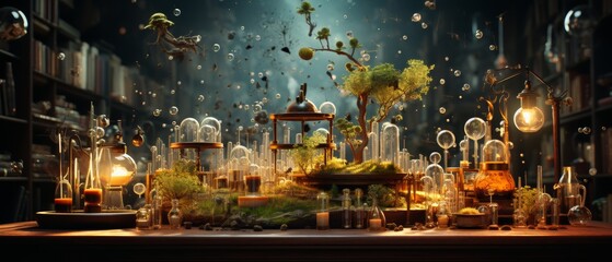 Vibrant Science Experiment in a Natural Setting