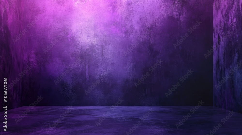 Aufkleber Dark violet studio backdrop with a gradient design