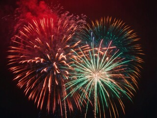 Fototapeta premium fireworks in the sky