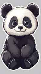 Obraz premium Cute panda illustration