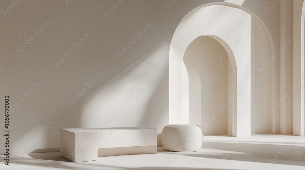 Poster minimalist abstract backdrop for showcasing products