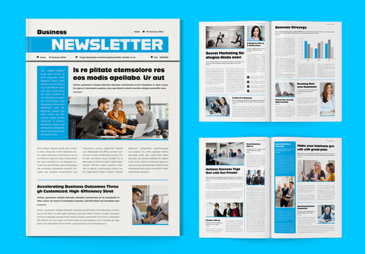 Multipurpose Business Newsletter Template Layout