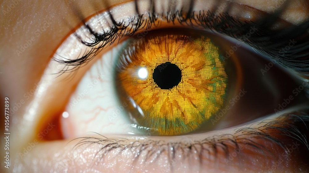 Poster exploring the intricacies of the human eye a captivating glimpse into color and structure