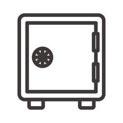 Safebox line icon