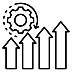 Process Optimization Icon Element For Design