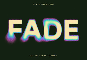 Blurred Colorful Text Effect