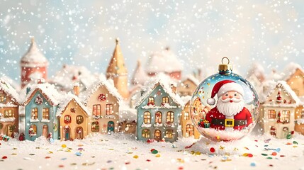 Santa Claus Ornament Winter Village
