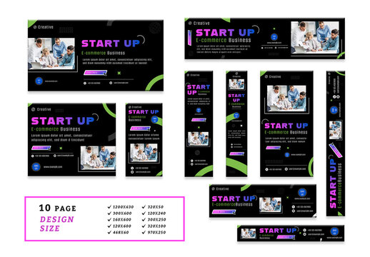 Ecommerce Website Banner Design Template Layout