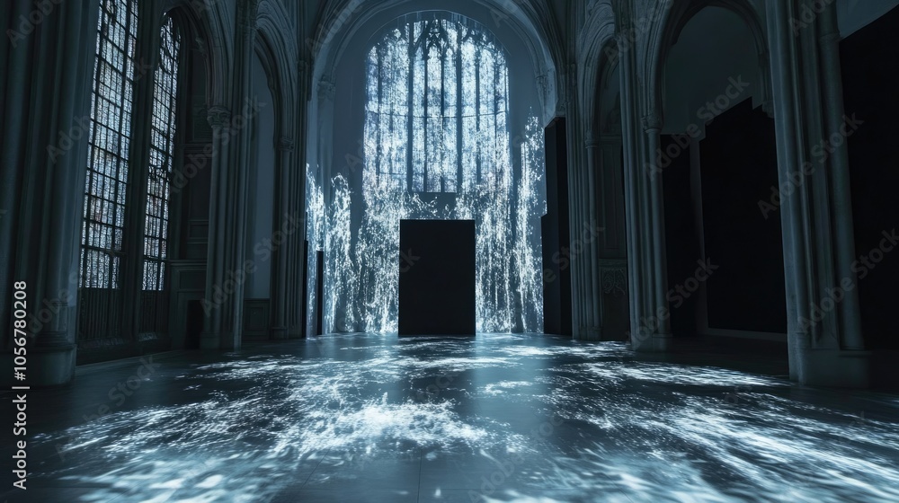 Poster impressive projection mapping installation