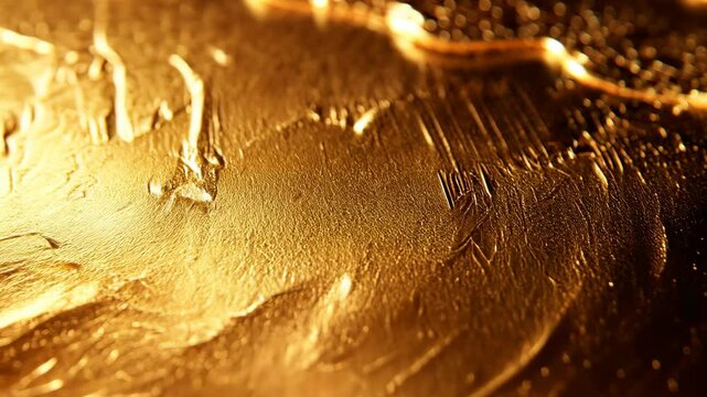Gradient from rich copper to deep gold, with a warm, metallic texture that feels luxurious and elegant, ideal for opulent designs, . Video