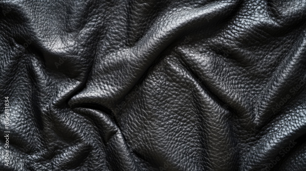 Poster abstract black leather texture suitable for use as a background