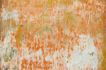 pattern of old colorful plaster wall with different colors and paint as harmonic background symbolizing time