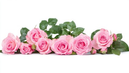 Fototapeta premium Delicate Pink Roses Bouquet