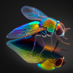 Gift a friend a multicolor fly spectral with a delightful Large Wall Art