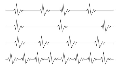 Heart beat cardio rhythm line. ECG EKG electrocardiogram medicine test. Heartbeat pulse. Diagram, monitor curve graph