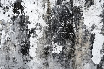 Fototapeta premium Textured surfaces of cement or stone in black, grey, and white tones. Retro grunge exterior polished cement facade with sanded finish. Coarse flooring designs for modern minimalist interiors