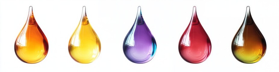 Obraz premium Colorful Liquid Drops