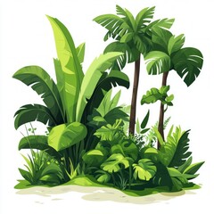 Tropical Lush Jungle Plants