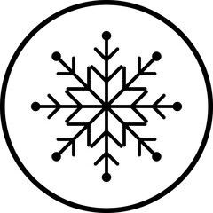 Snowflake icon. Snowflake shape, Christmas, Vector image