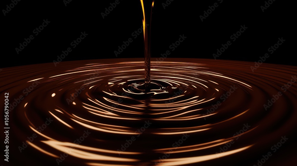 Aufkleber captivating oil ripple a mesmerizing display of fluid dynamics and liquid motion