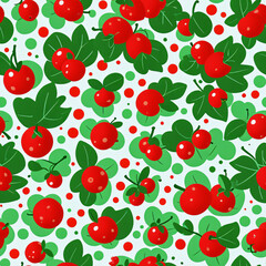 Seamless pattern background Fruit