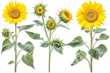 Fototapeta premium Vibrant Sunflowers in Bloom