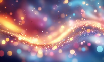 Fototapeta premium Abstract light swirl with vibrant colors and bokeh effect, perfect for backgrounds, designs, and artistic projects