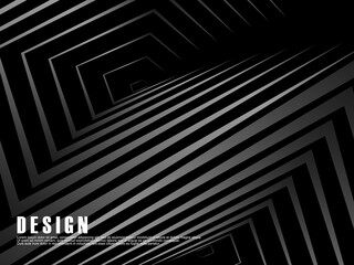 Abstract futuristic dark black background with modern design. Realistic 3d wallpaper with luxurious flowing lines. Elegant background for posters, websites, brochures, cards, banners, apps, etc.