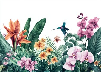 Tropical Floral Paradise