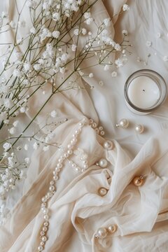 A flat lay arrangement representing the beauty of lifelong sisterhood.