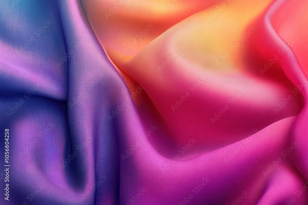 Poster varied vibrant shades featuring gradient styles and tactile elements. softened and textured backgrou