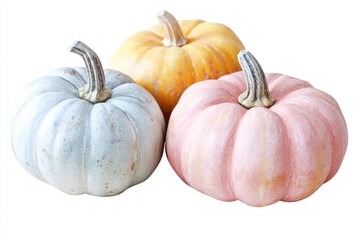 Charming Colorful Pumpkins