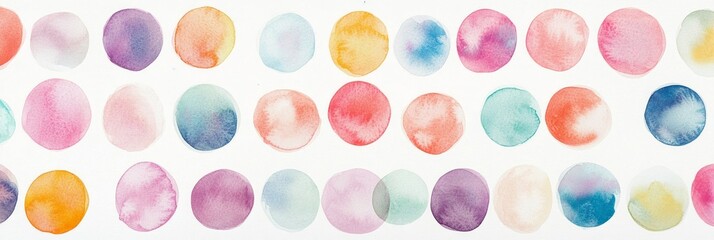 Fototapeta premium Watercolor Circle Art Background