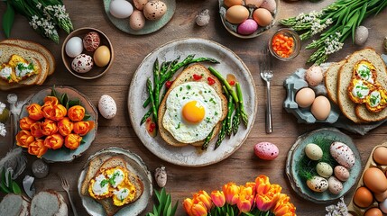 A white bird perched on a branch with flowers in the background, AI
