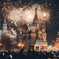 Fototapeta premium New Year Eve celebrations around the world