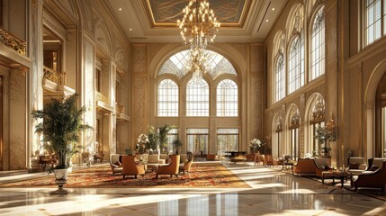 Fototapeta premium Grand Lobby Interior Design