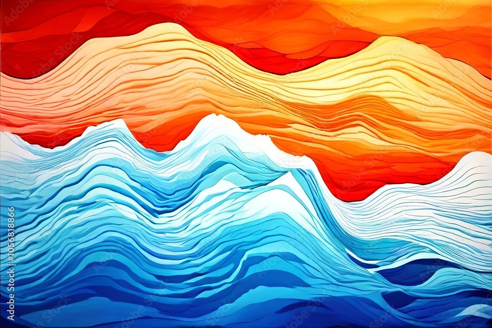 Poster abstract waves use abstract waves to create a pattern or texture